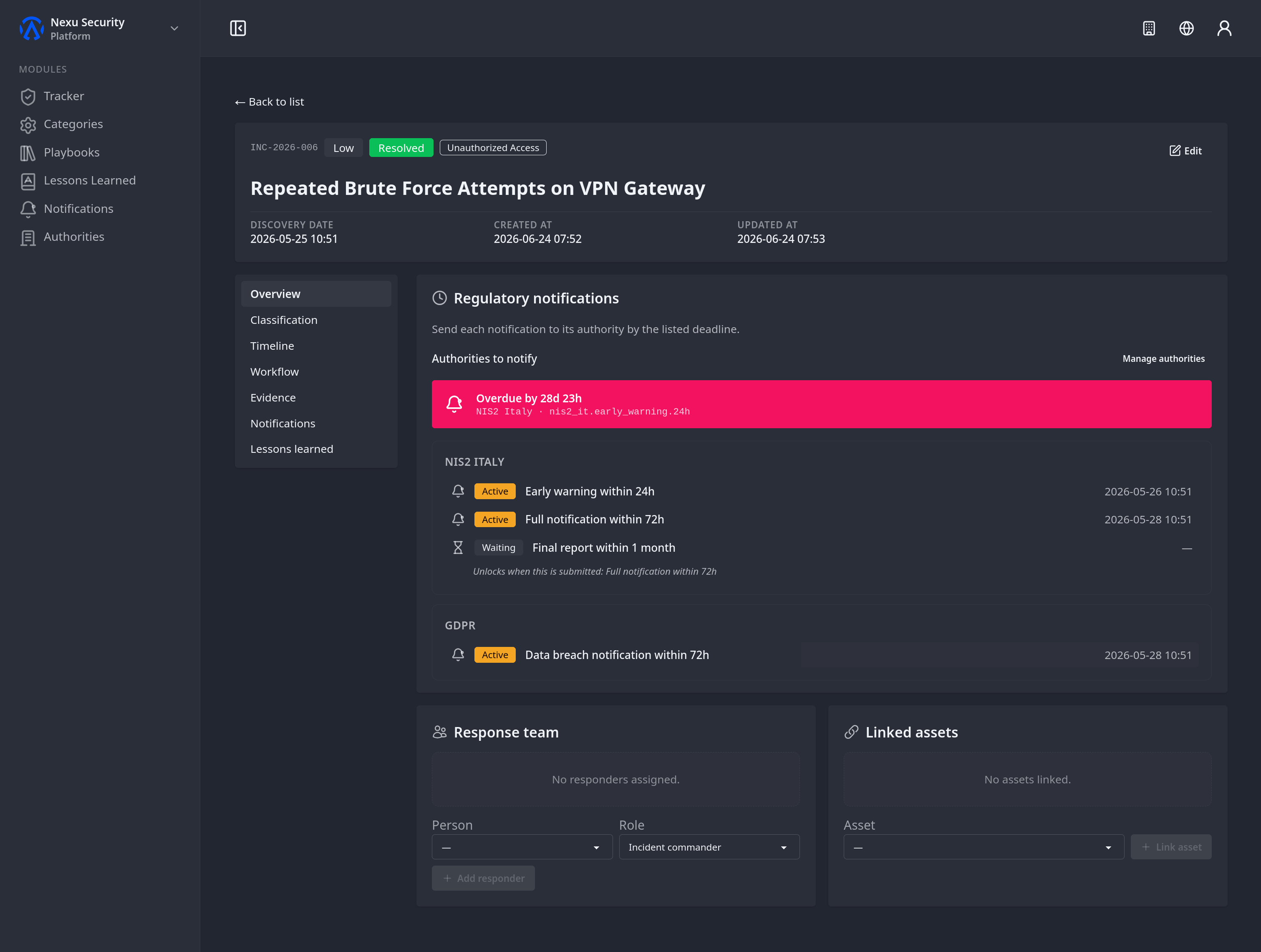 Screenshot 2 for Incident Tracker