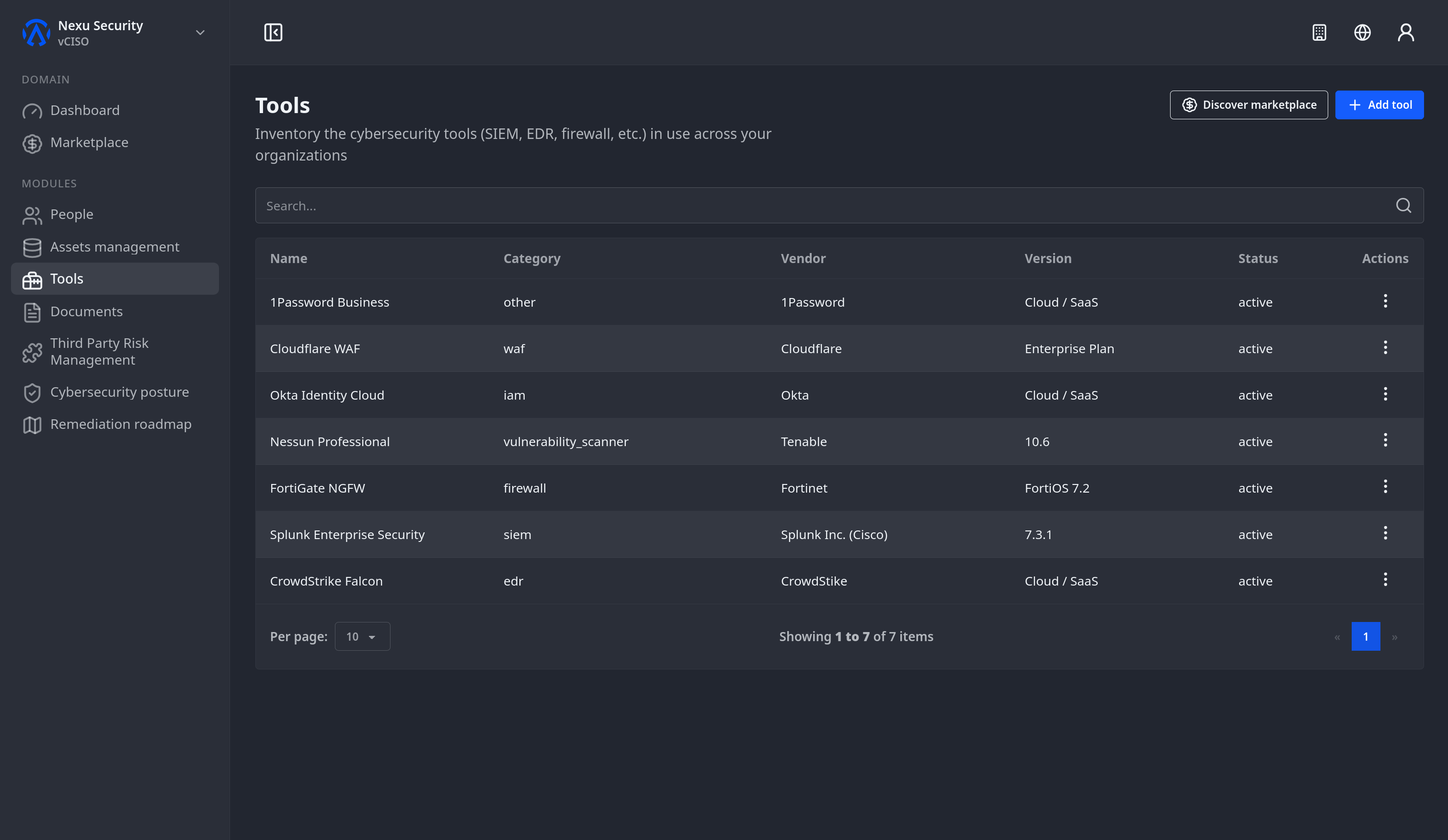 Screenshot for Tools